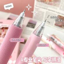 6支/盒 玫瑰图案可伸缩中性笔，高品质碳素墨水笔，精美礼盒 - 彩色 - 查看 5
