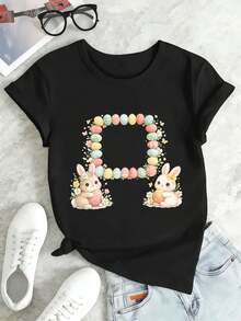 Women T-Shirts - Black - View 2
