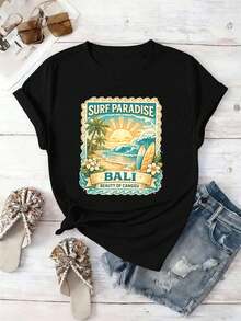 Women T-Shirts - Black - View 2