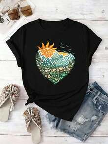 Women T-Shirts - Black - View 2