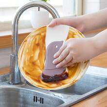 Scraper Oil Board, Penguin Soft Type Household Kitchen Oil Stain Scraper Baking Kitchen Small Tool - Grey - View 2