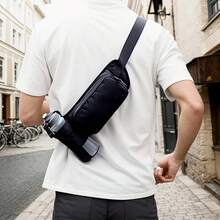 Everyday Waterproof Waist Bag With Bottle Pocket, Casual Crossbody Fanny Pack For Men & Women - 黑色 - 查看 9