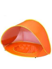 Barraca de Praia Portátil (Proteção UV, Sombra Semi-Aberta, Amigável para Animais de Estimação, Fácil de Instalar, Adequada para Pessoas e Animais de Estimação, Ideal para Camping na Praia, Piqueniques e Atividades ao Ar Livre) - Multicolorido - Visão 5