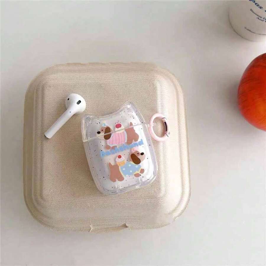 1 chiếc ốp bảo vệ hình chó Dachshund phù hợp với Pro thế hệ 2, tương thích với tai nghe Apple 3 màu vàng hình mèo. - Nhiều màu - Xem 1