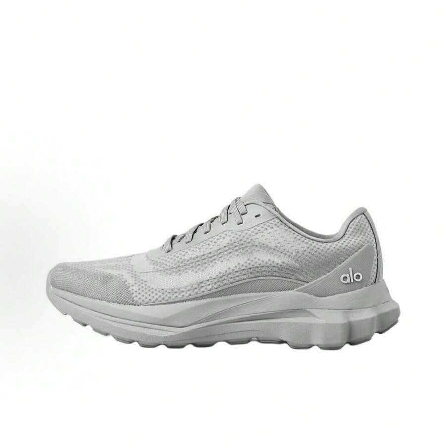 ALO Yoga Runner Round Toe Lace-Up Low-Top Running Shoes, Unisex - Xám - Xem 1