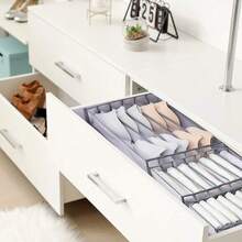 Honeycomb Organizer Box Drawer Wardrobe Kit 3 Wardrobe Underwear Socks Blouse Bed Shorts Foldable Closet Organization - 淺灰色 - 查看 7