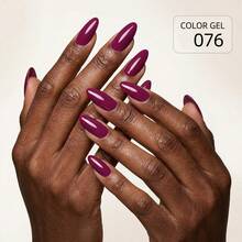 Brand GUIBOFU 1pc No.076 Gel Nail Polish - Purple - View 10