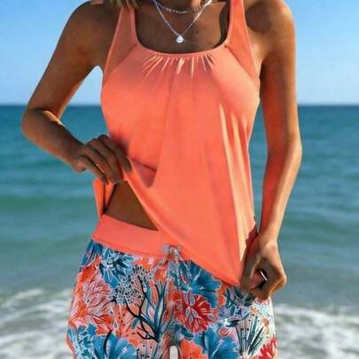 Women's Swimwear, Beach Suits, Summer Beach Festival Vacation Travel Fashion Elegant And Refined Two-Piece Swimsuit Set