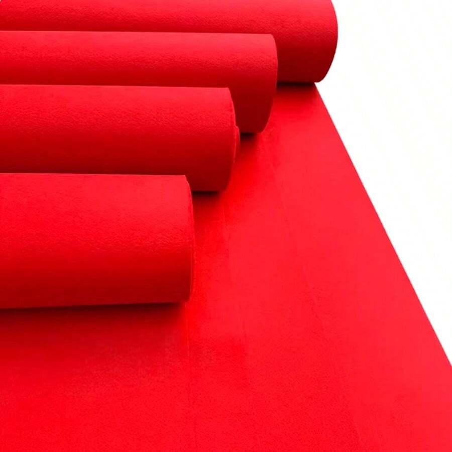 1-1.2-1.5m Width Red Carpet, Suitable For Bathroom, Outdoor, Wedding, Opening Ceremony, Celebration Events, Can Be Connected