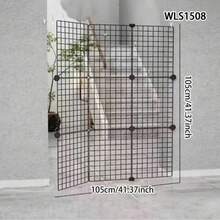 Pagar Kawat Logam DIY untuk Hewan Peliharaan, Pembatas Isolasi, Gerbang Anjing Dalam Ruangan dengan Tinggi yang Dapat Diatur untuk Tangga, Kandang Bermain Kucing Lipat, Pagar Aktivitas Multifungsi untuk Anak Anjing, Kelinci, Hamster, dan Pengaman Halaman. - MultiWarna - View 7