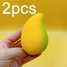 1pc Mango Squeeze Toy, Fruit Squeezing Toy, Stress Relief Squeeze Toy, Prank Toy, Decoration, Soft Texture, Sticky Feeling, Fun, Suitable For Holiday Gifts, Can Be Squeezed When Anxious - Multicolor - View 12