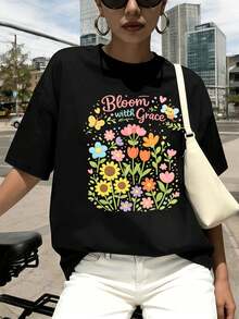 Women T-Shirts - Black - View 1