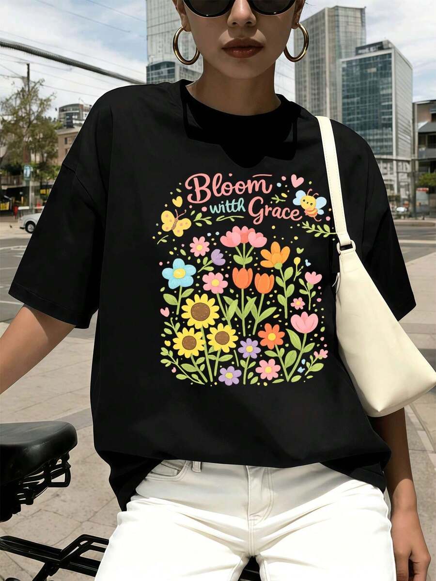 Women T-Shirts - Black - View 1