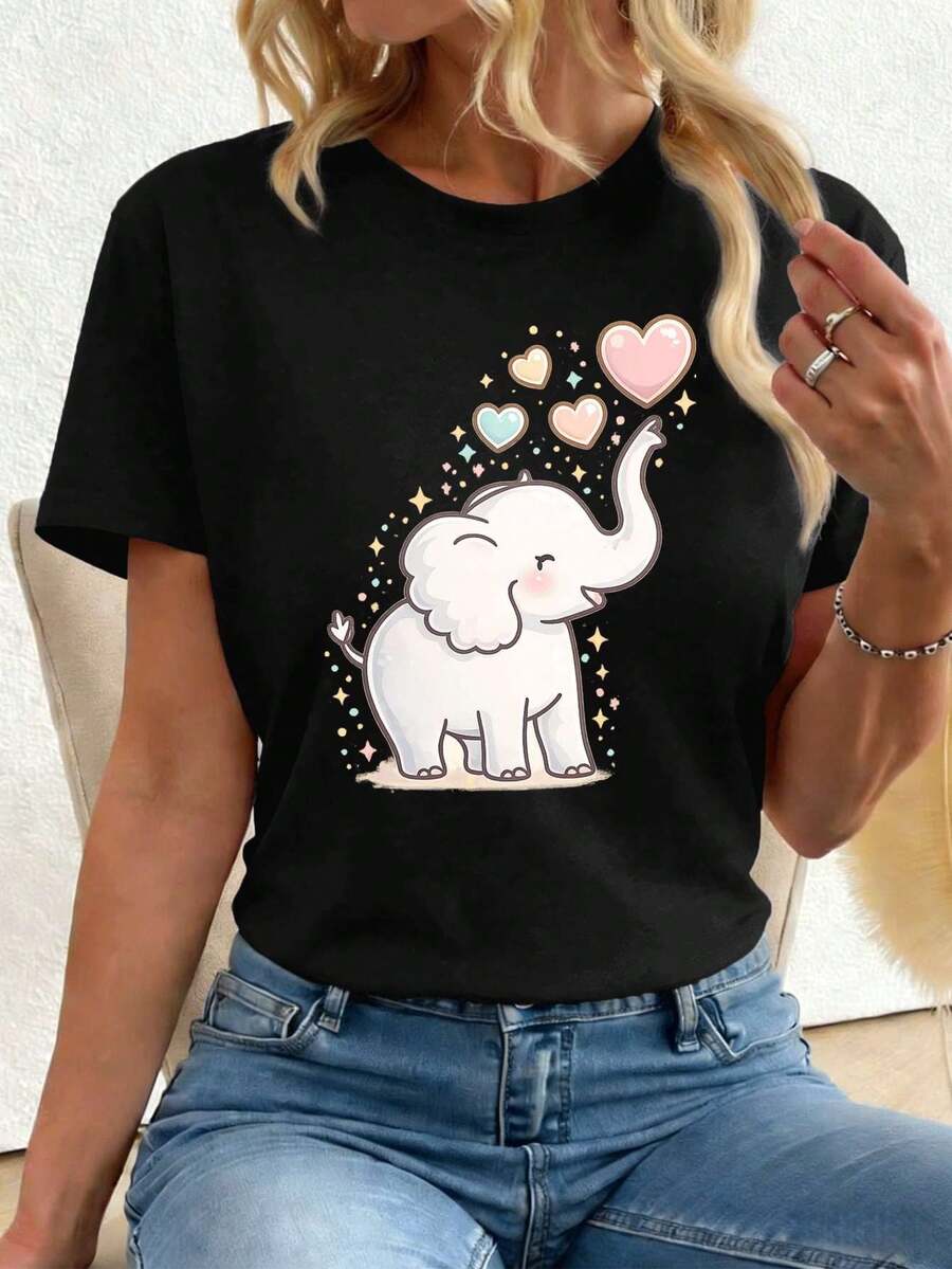 Women T-Shirts - Black - View 1