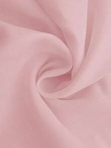 1 pieza Blusa casual sin mangas con volantes en el bajo, Elegante top tubo minimalista francés de color blanco puro, Camiseta sin mangas ajustada para vacaciones y viajes, Ligera camiseta con lazo delantero, Ropa exterior sexy tipo babydoll que acentúa las curvas, Primavera/Verano/Otoño - Rosa 22 - Ver 7