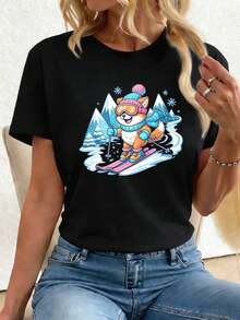 Women T-Shirts - Black - View 1