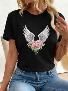 Women T-Shirts - Black - View 1