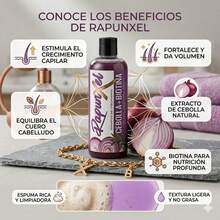 Shampoos & Conditioners - Rapunzel Growth Shampoo With Onion and Biotin 500ml - View 3