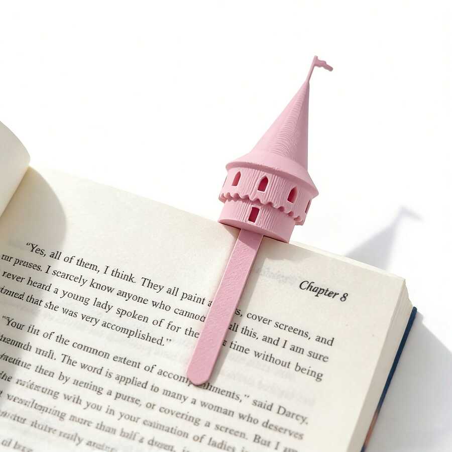 3D Creative Magic Castle Bookmark Stand, Cute Novel Reading Accessory, Fan Merchandise - One Size Fits All - View 1