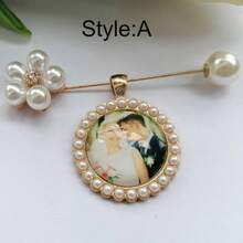 Personalized Wedding Bouquet Photo Hanging Ornament, Wedding Bouquet Photo Hanging Ornament, Customizable Bouquet Hanging Ornament, Bridal Keepsake, Custom Photo Memorial Pin - C-photo Bouquet Pin - View 11