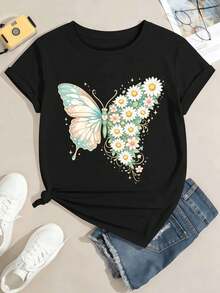 Women T-Shirts - Black - View 2