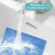 3 Pack Microfiber Mop Refills Compatible With MR. SIGA Professional Mop, 17.3x 9.4 Inch Reusable Flat Mop Pads Hardwood Floor Cleaning And Waxing, Dual-Sided Wet/Dry Mop Cloth - Bộ 3 cái - Xem 5