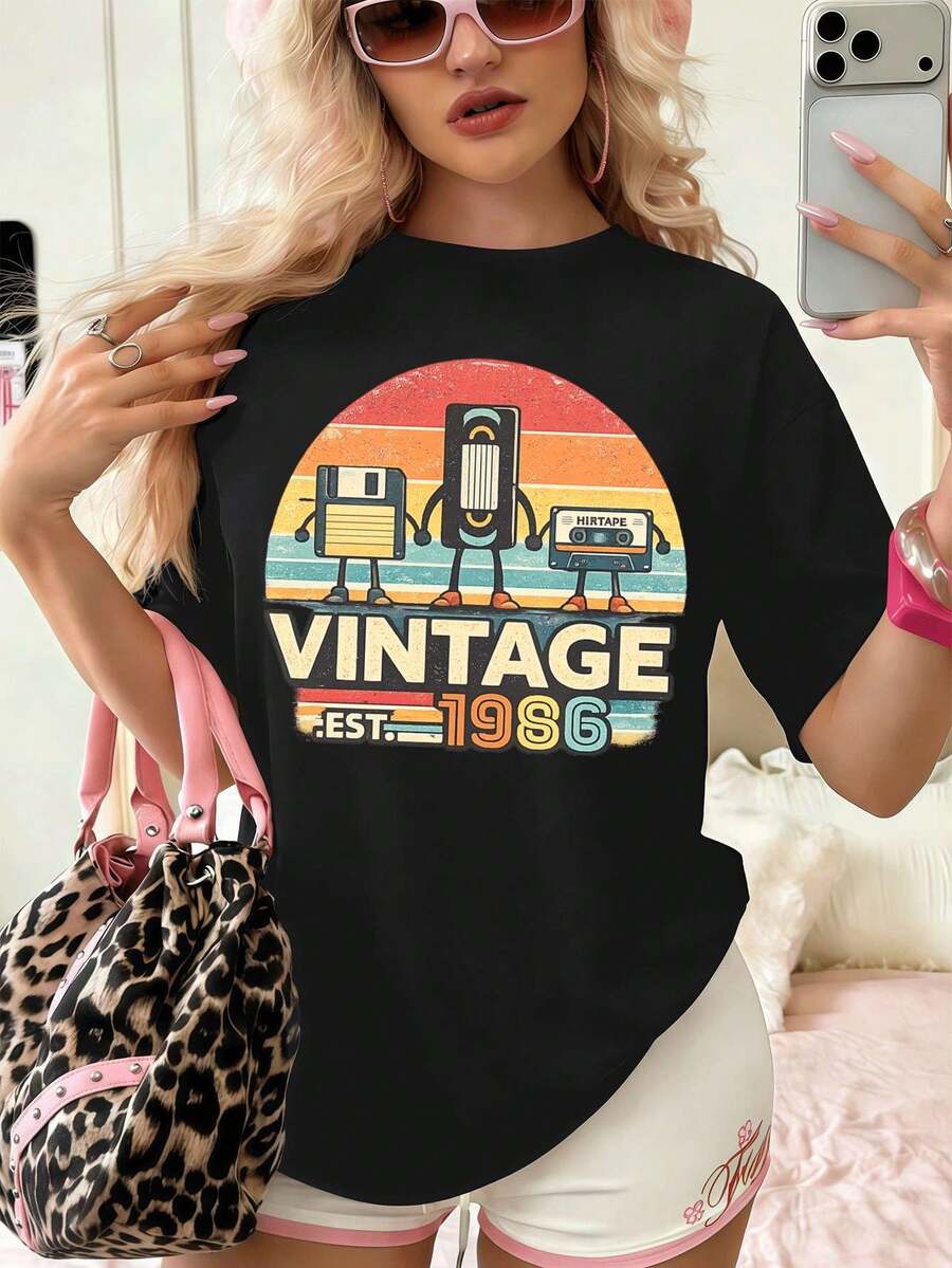 Women T-Shirts - Black - View 1