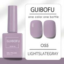 Brand GUIBOFU 1pc No.055 Gel Nail Polish - Mauve Purple - View 12