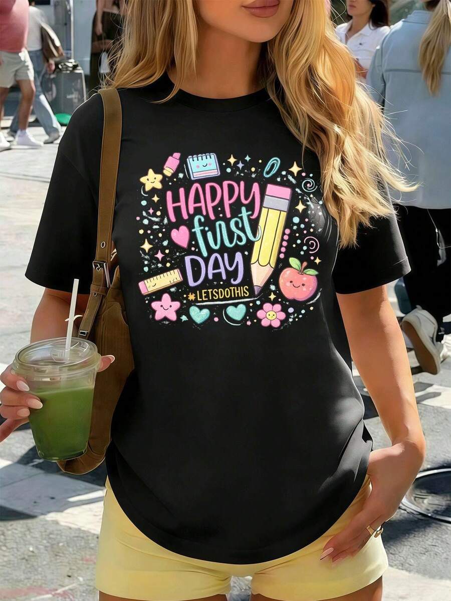 Women T-Shirts - Black - View 1