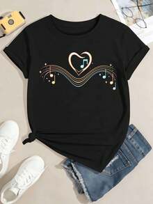 Women T-Shirts - Black - View 2