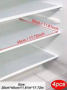 4/8入 30cm*45cm/11.81in*17.72in 小號防滑花卉冰箱墊 - 防水、防油、可水洗、易清潔 - 適用於層架、玻璃層架、櫥櫃、抽屜和冰箱 - 花朵/多色 - 查看 15