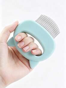 Cat Grooming Comb: Gentle Massage Deshedding Brush - Bathing And Massage Comb, Universal Grooming Brush Suitable For Cats And Dogs. Made Of Durable Plastic, Specially Designed For Cat Care And Deshedding Season. - Multicolor - View 2