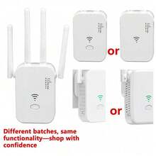 300Mbps 2.4G 单频 WiFi 信号扩展器/中继器，4 根天线无线信号放大器，一键设置，即插即用 - 查看 9