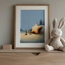 1/3pcs Moon And Deer Themed Kids Room Wall Art, Whimsical Fox Art Print | Dreamy Decor, Fairy Tale Rabbit Themed Kids Room Wall Art | Whimsical Starry Sky Wall Decor. Starry Sky Forest Themed Kids Room Decoration,Canvas Wall Art Posters For Room Home Decor Room Decor AestheticOptional Frame Room DecorRoom Decoration Stuff Wall Decor Bedroom Decor Baby Room Decoration Living Room Decor Office Decor - Multicolor - View 10