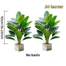 Cây chuối nhân tạo cao 67cm-114cm, kiểu dáng Bắc Âu, cây xanh giả, thích hợp trang trí trong nhà/ngoài trời, phòng khách, lối vào, văn phòng, sân vườn, cây cọ nhân tạo không cần bảo dưỡng, chất liệu nhựa bền cao cấp, trang trí nhà cửa, biệt thự, nhà nghỉ, trang trí đám cưới - Không bao gồm chậu trồng cây. - màu xanh lá - Xem 15