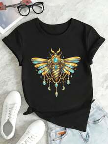 Women T-Shirts - Black - View 2