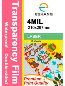 100% Transparent Laser Printer Film, Suitable For Handmade Crafts, Projector, Screen Printing, Waterproof Double-Sided Printing - LASER - View 6