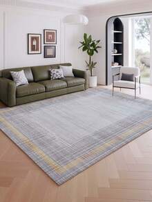 1 pieza Alfombra decorativa grande de estilo minimalista moderno para interiores, nueva alfombra de piso de lana sintética lavable, alfombra para sala de estar, alfombra para sofá, alfombra para dormitorio, alfombra antideslizante para mesita de noche, alfombra para piso de habitación, alfombra para comedor y cocina, almohadilla para silla de oficina, felpudo de entrada, manta de picnic para exteriores, esterilla de camping para exteriores - Multicolor-1 - Ver 18