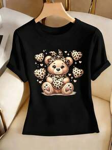 Women T-Shirts - Black - View 2