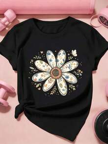 Women T-Shirts - Black - View 2
