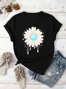 Women T-Shirts - Black - View 2