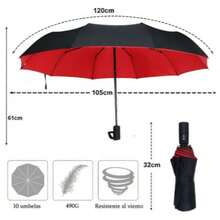 Paraguas, Paraguas de Bolsillo, Tanto Sombrilla Protección UV Como Sombrillas para Lluvia, Paraguas Plegable con 8 Varillas, Pequeño y Portátil. - Multicolor - Ver 5