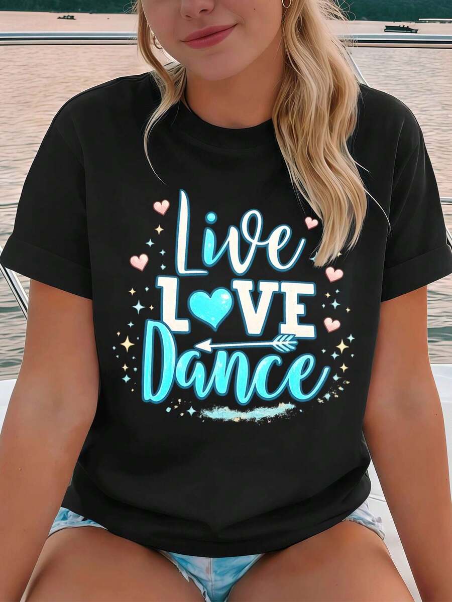 Women T-Shirts - Black - View 1