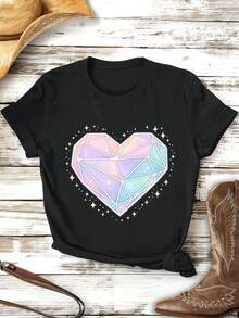 Women T-Shirts - Black - View 2