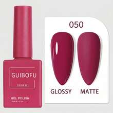 GUIBOFU品牌 1瓶 050号凝胶指甲油 - 玫瑰紅 - 查看 13