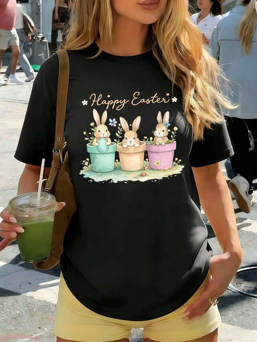 Women T-Shirts - Black - View 1