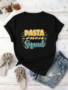 Dam-T-shirts - Svart - Visa 2