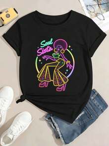 Women T-Shirts - Black - View 2