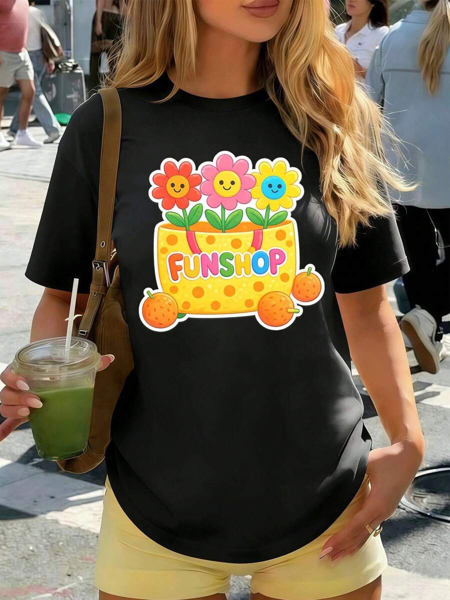 Women T-Shirts - Black - View 1