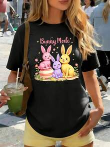 Women T-Shirts - Black - View 1